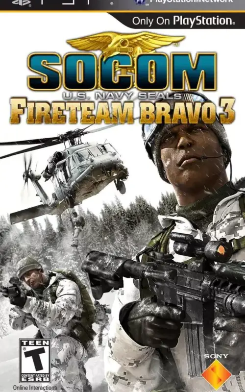 SOCOM - U.S. Navy SEALs Fireteam Bravo 3 - PSP PTBR