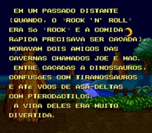 Joe & Mac SNES PTBR