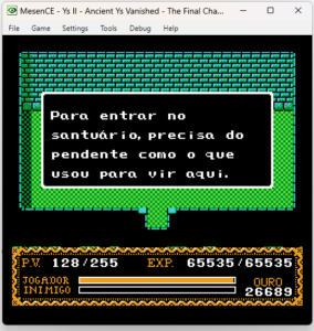 Ys II PTBR NES